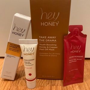 New Hey Honey Set Peel Off Mask Lip Balm Serum